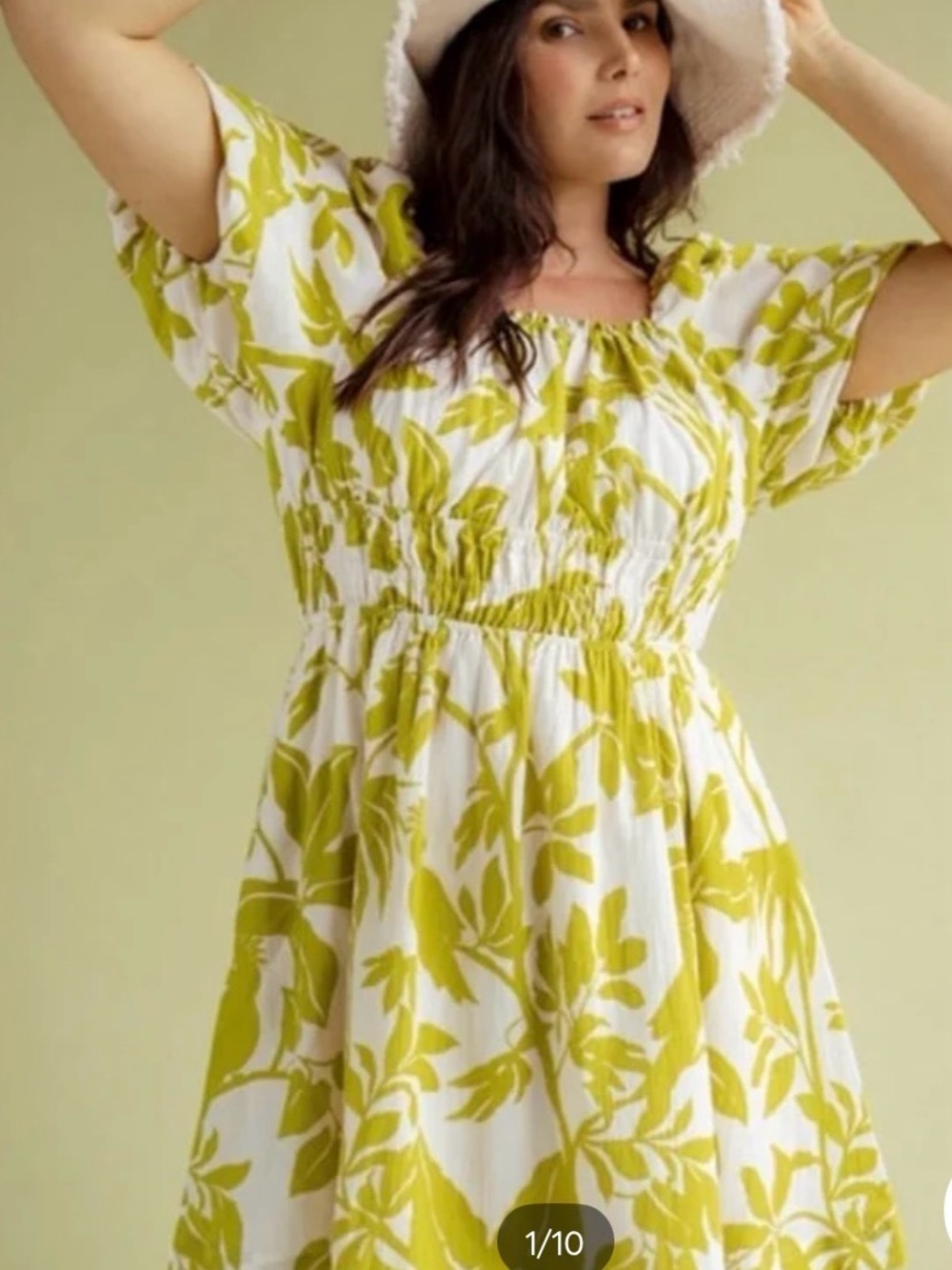 Maeve Feliciana floral cotton Mini Dress